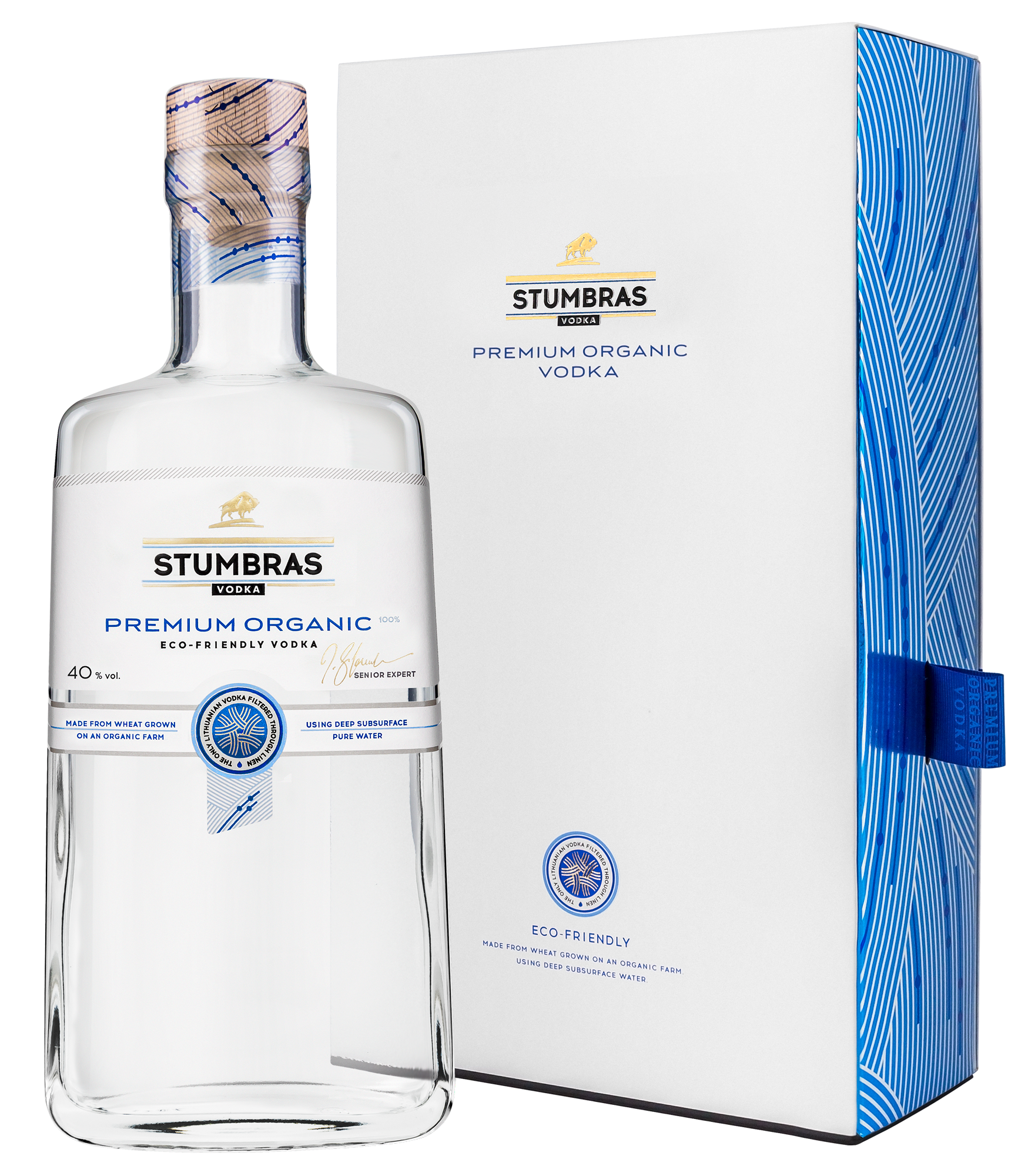 STUMBRAS VODKA Premium organic GB ECO
